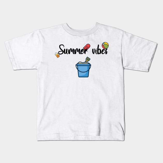 Summer vibes Kids T-Shirt by maxcode